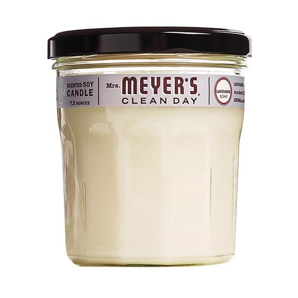 Mrs. Meyers Clean Day Mrs. Meyer's Clean Day Ivory Lavender Scent Soy Candle 7.2 oz 41116 - main